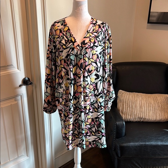 Floral V-Neck Dress - Picture 1 of 6
